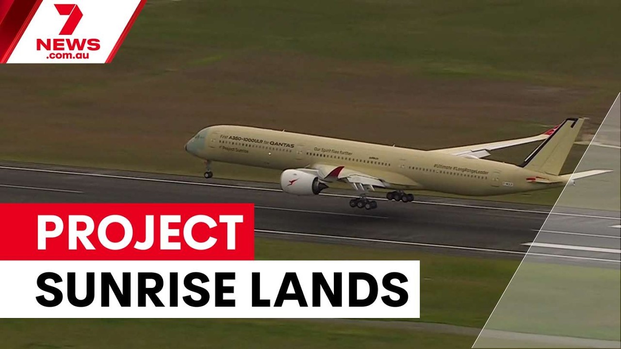 Тестовый рейс Qantas в рамках проекта Project Sunrise приземлился в Мельбурне | 7NEWS