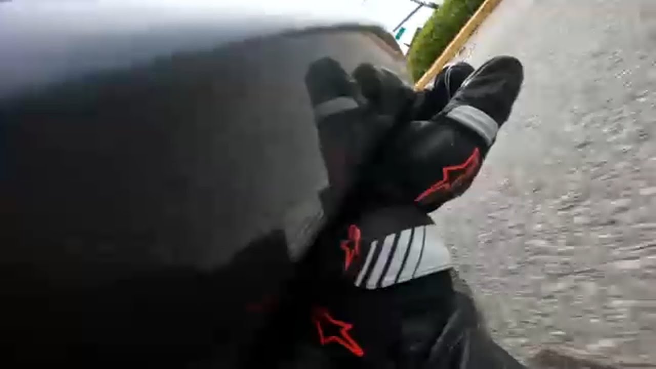 Motorcyclist dragged by car in violent road rage incident in Riverside caught on video