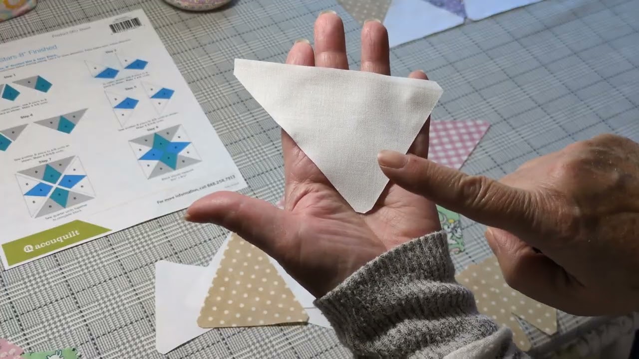mill and stars block made with Accuquilt