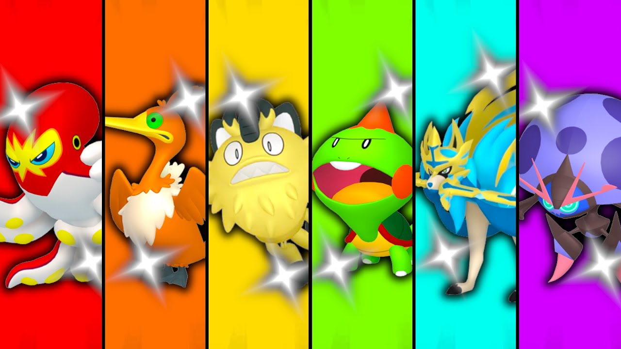 Wer fängt zuerst ein SHINY Regenbogen Team in Galar?