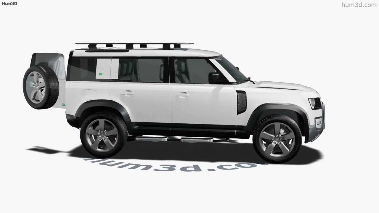 Land Rover Defender 110 Explorer Pack with HQ interior 2023 3D model by 3DModels.org