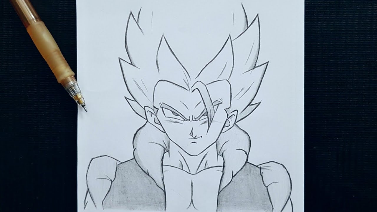 how to draw Gogeta ( Dragon Ball ) | Gogeta step by step | easy tutorial
