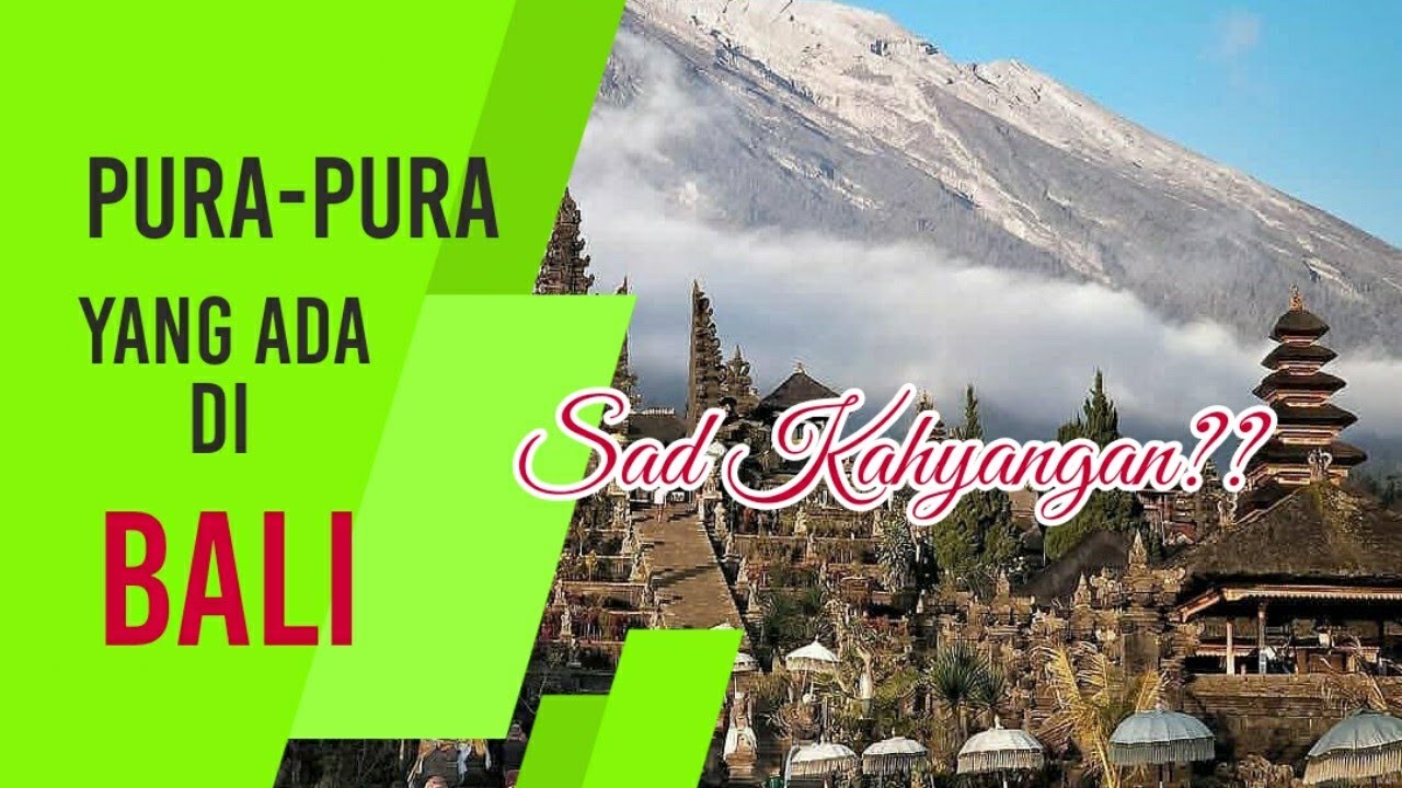 Pura - pura yang ada di Bali