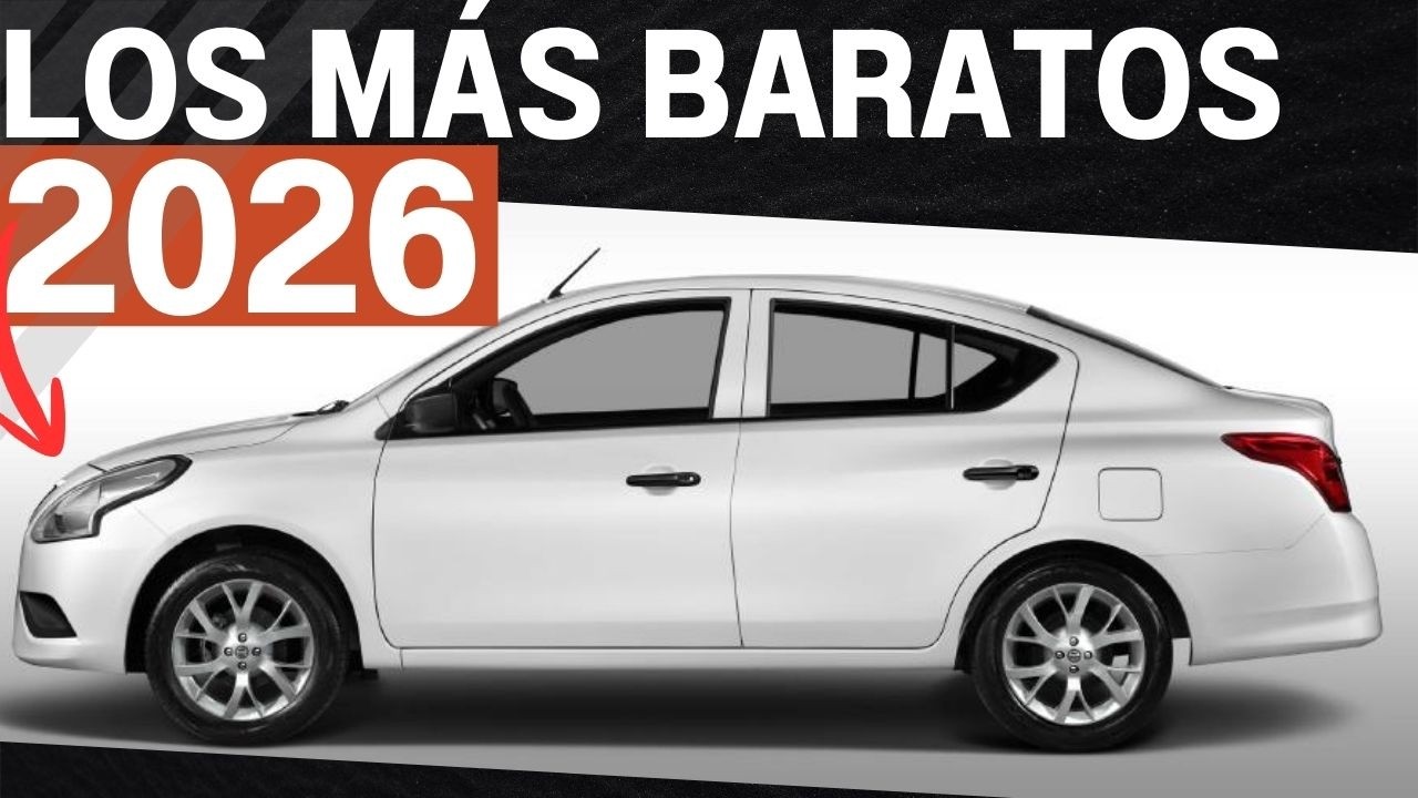 ¡SOLO $200,000! 😱 Los 10 Autos más BARATOS de México en 2026