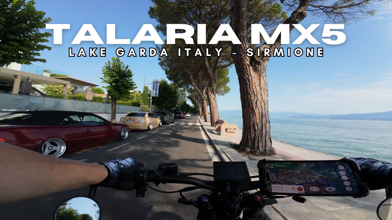 E-Ride am Gardasee | TALARIA MX5 in ITALY at LAKE GARDA - Sirmione | POV Cruise