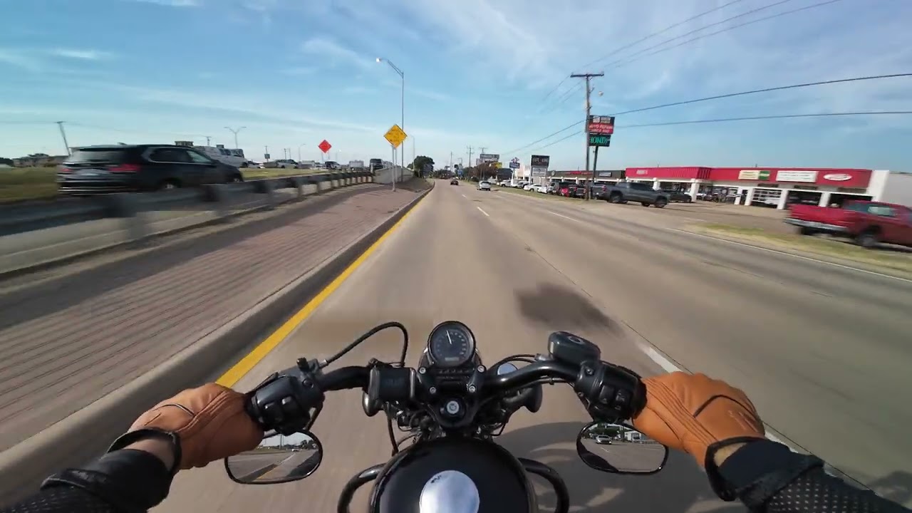 Harley Davidson 48 FORTY EIGHT - Vance and Hines Pipes - POV - 4K