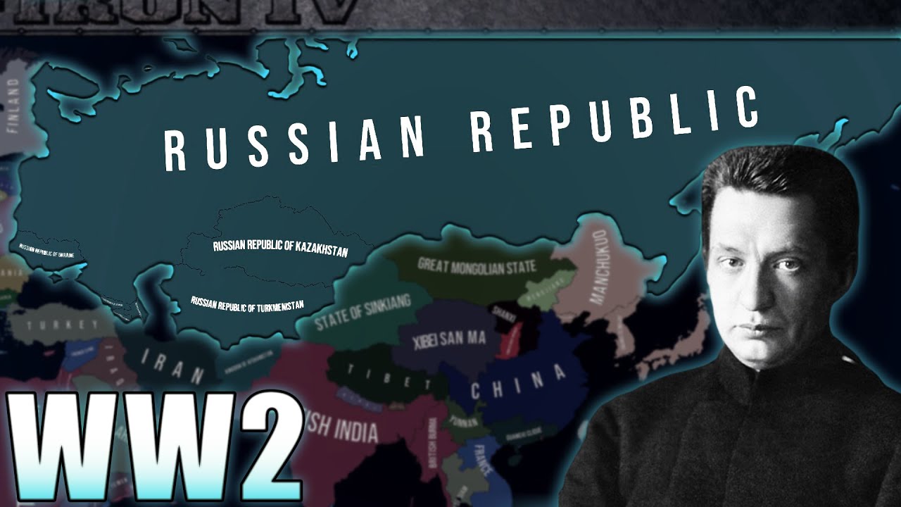 IF Alexander Kerensky succeeded and saved The Russian Republic? - HOI4 Timelapse