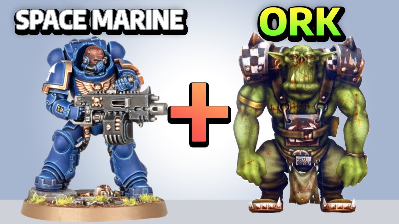 Angels of Waaagh! Kill Team of Orks in Space Marine Armor
