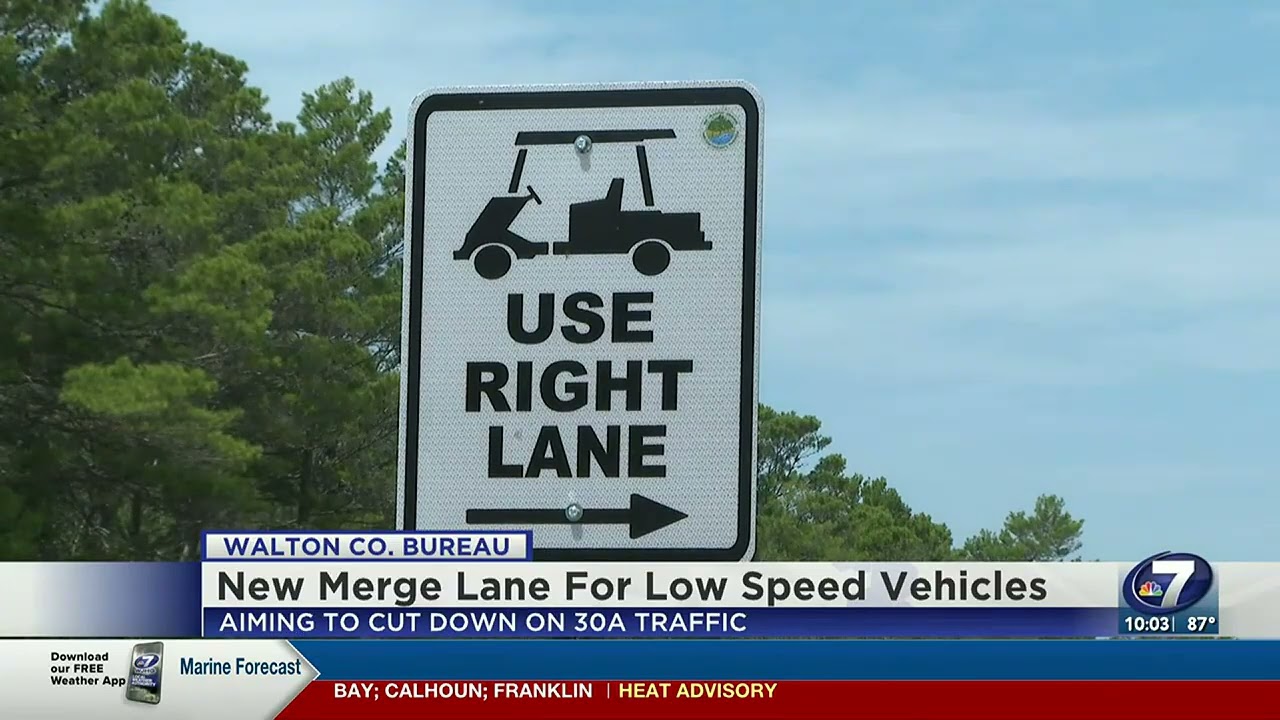 New 30A Golf Cart Merge Lanes
