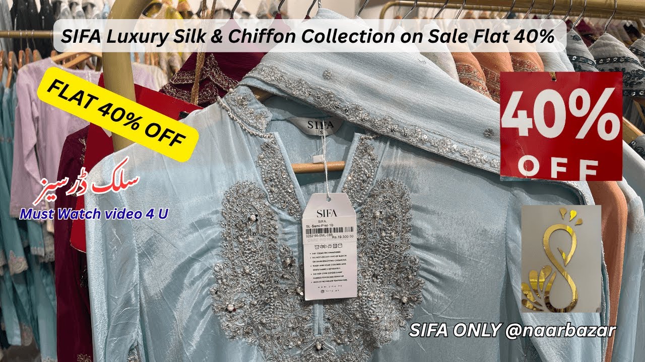 SIFA Luxury Silk & Chiffon Collection on Sale Flat 40% | SIFA BRAND Luxury Collection in this video