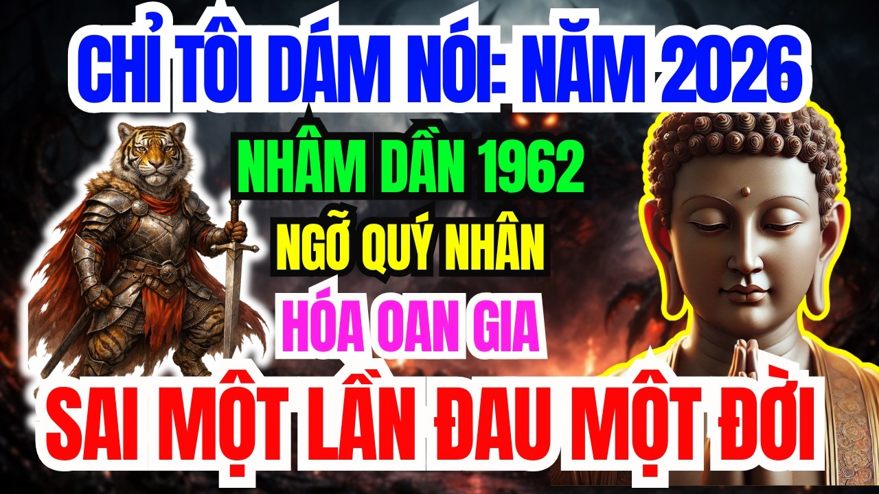 Chấn Động Năm 2026: Nhâm Dần 1962 Ngỡ Quý Nhân Hóa Oan Nghiệp Sai Một Bước Trả Giá Cả Đời