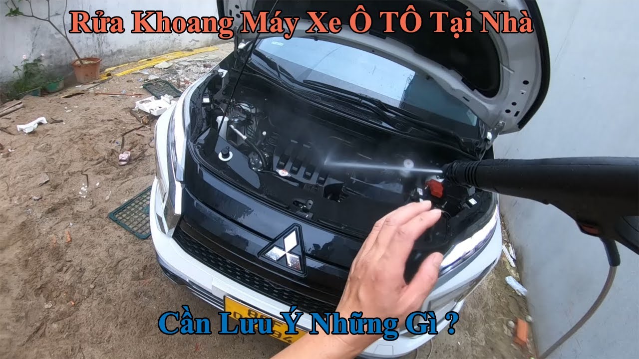 Hướng dẫn Rửa Khoang Máy Xe Ô TÔ Xpander Tại Nhà | Nhà Quê Vlogs | Taxi vlogs