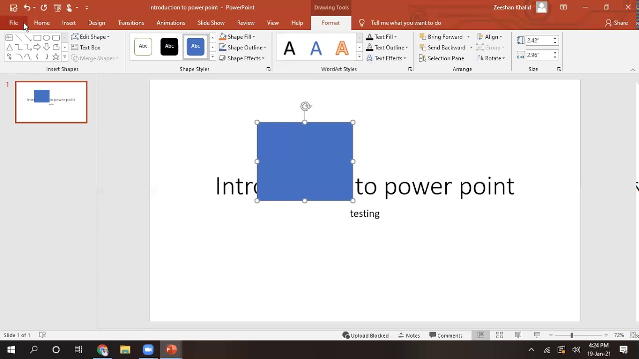 Introduction to Power Point | Intro. to Computing Applications | in Urdu | Zeeshan Khalid