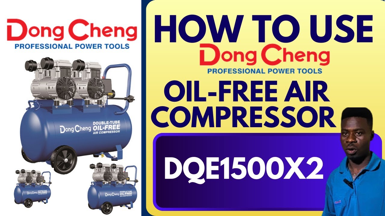 HOW TO USE DONGCHENG OIL FREE AIR COMPRESSOR || GZ INDUSTRIAL SUPPLIES