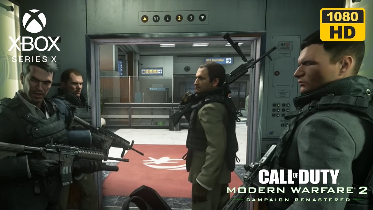 Zakhaev Airport Massacre - Modern Warfare 2 Remastered (2020) Mission 4