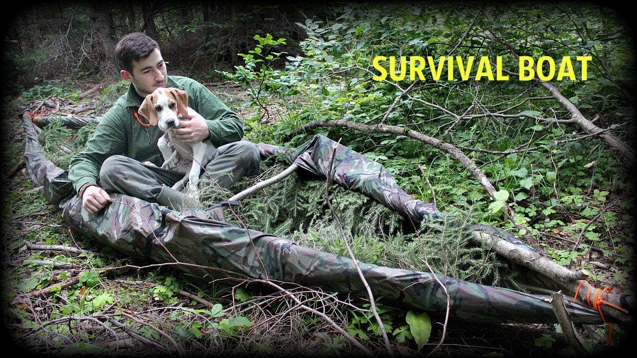 DIY SURVIVAL BOAT ! - For Fishing and Bushcraft - HD Video