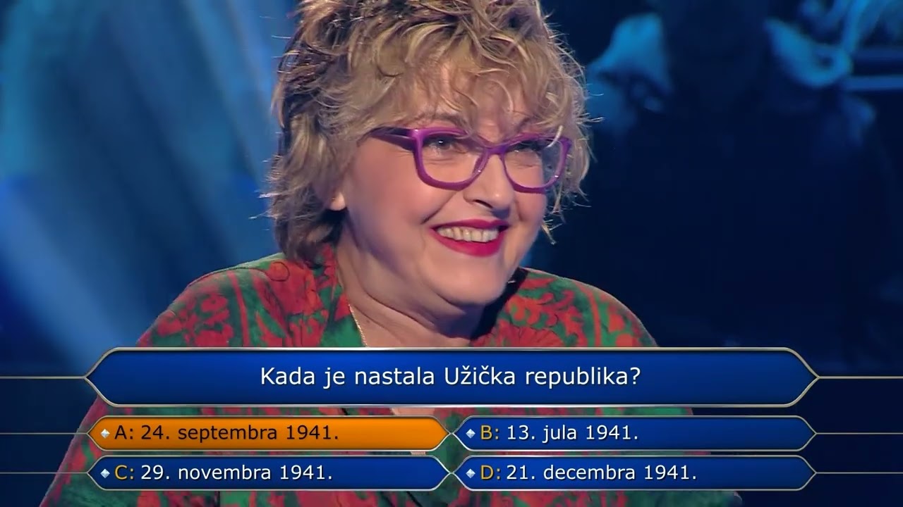 Da li je takmičarka uspela da osvoji 160000 dinara?