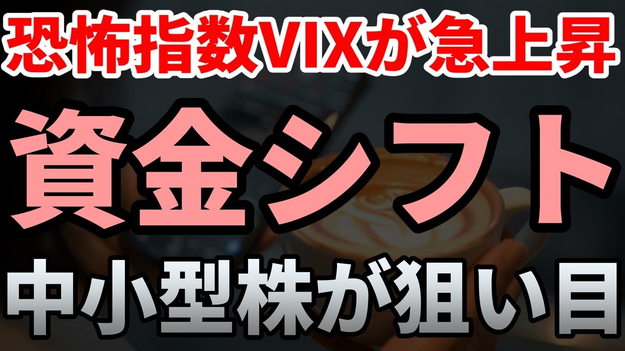 【資金シフト】恐怖指数VIXが急上昇！日経暴落でも狙い目の中小型株はコレ