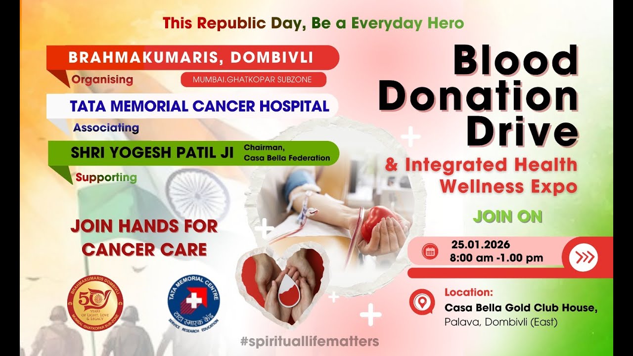 A Drop of Hope ❤️| Cancer Care Support | Brahma Kumaris Dombivli
