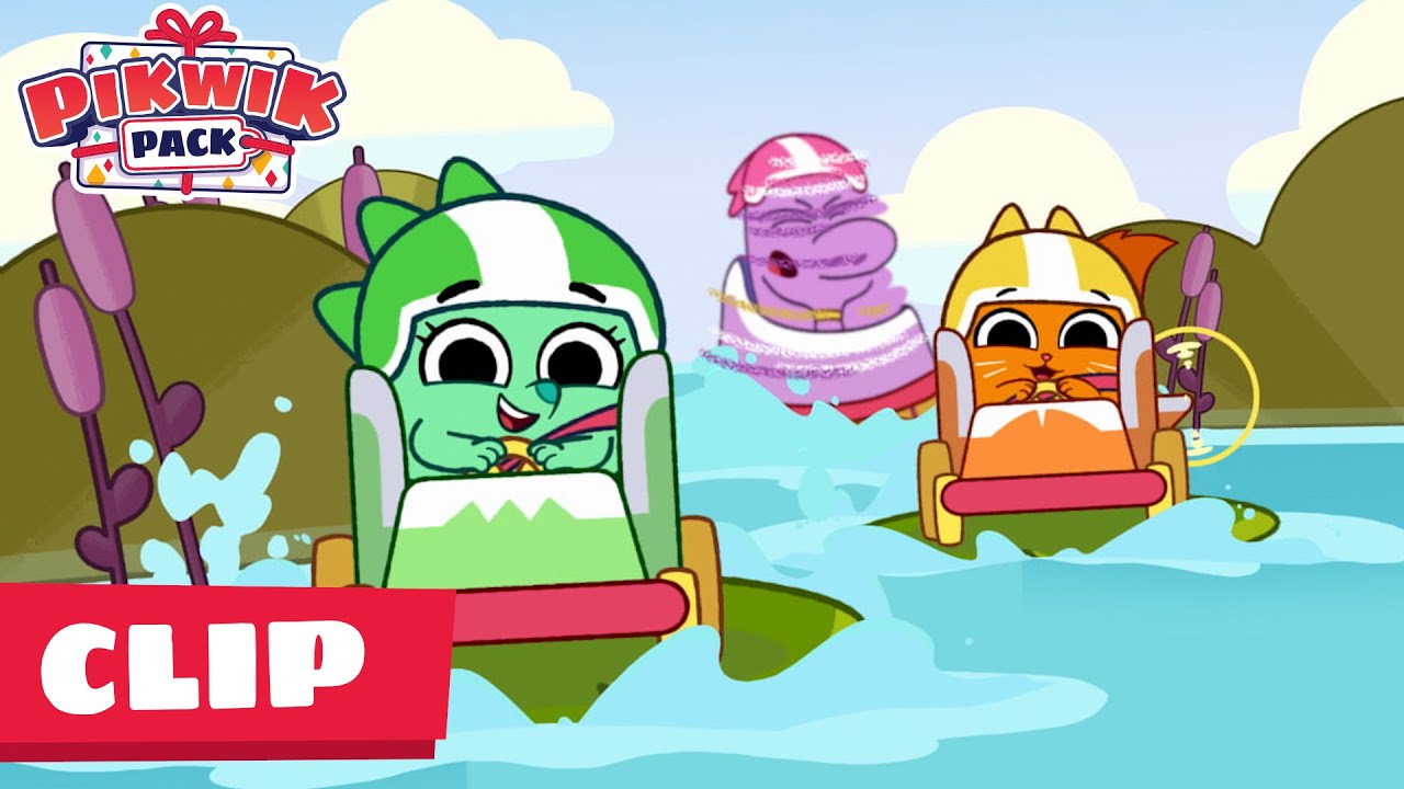 Pikwik Pack Race on Lily Pad Lake  🎁✨ Pikwik Pack Season 1 Episode Clip  For the Win