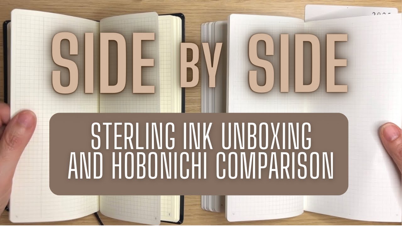 A STERLING INK UNBOXING - How to use the N2-H Weekly 🎉📓  Plus a 2025 #Hobonichi Weeks comparison 🤩✨