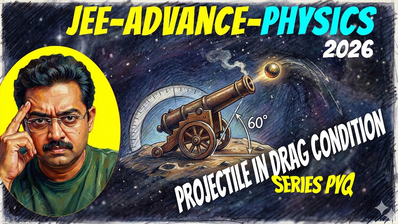 JEE Advanced 2026 | PYQ 2025 Paper 2 | Physics Q.15 Solution | Projectile Motion with Viscous Drag