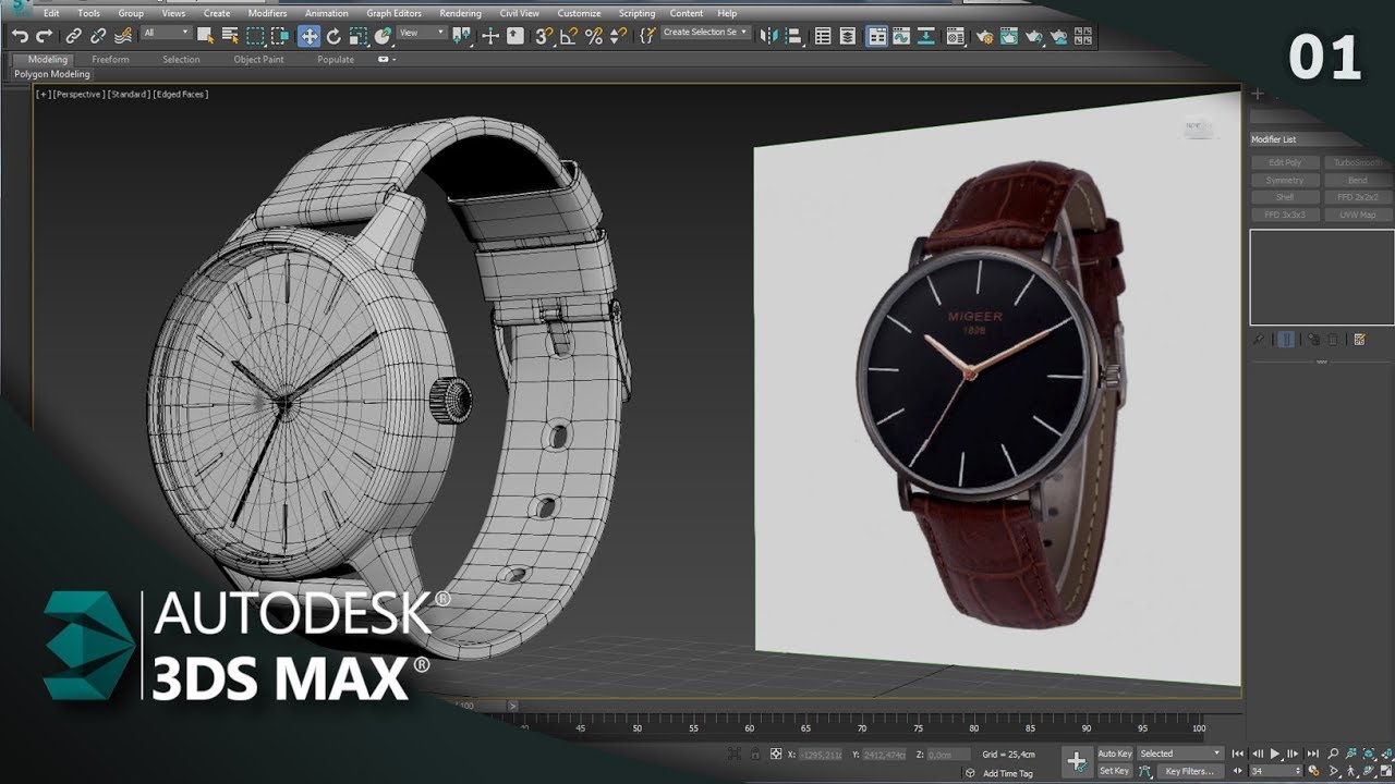 Como Modelar um Relógio de Pulso no 3ds Max - Parte 01