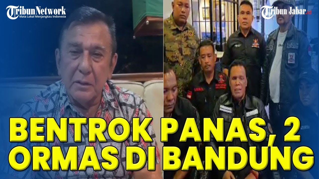 BENTROK PANAS, Hercules GRIB dan Japto Pemuda Pancasila Turun Tangan di Bandung Kibarkan Perdamaian