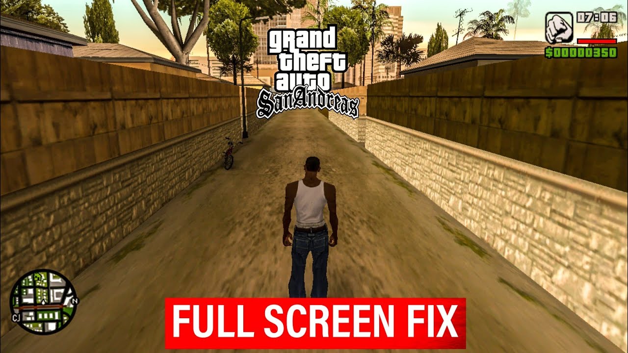 HOW TO PLAY GTA SAN ANDREAS IN FULL SCREEN IN PC TAMIL