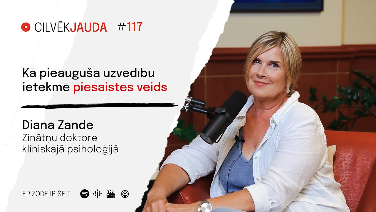 #117 Kā pieaugušā uzvedību ietekmē piesaiste - DIĀNA ZANDE zinātņu doktore klīniskajā psiholoģijā
