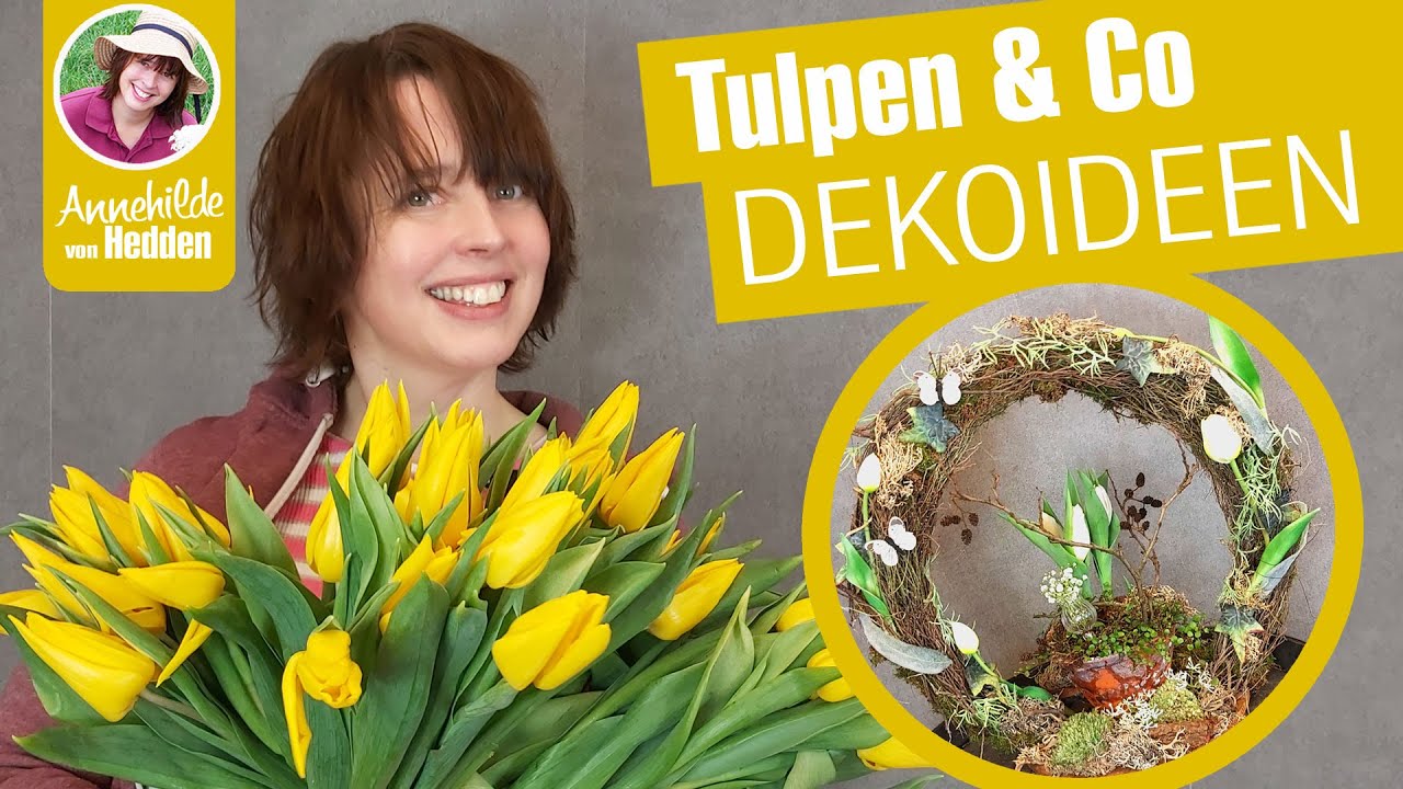 DIY Frühlingsdeko aus Gartenresten? 3 Ideen mit Tulpen. #homedecor #decoration