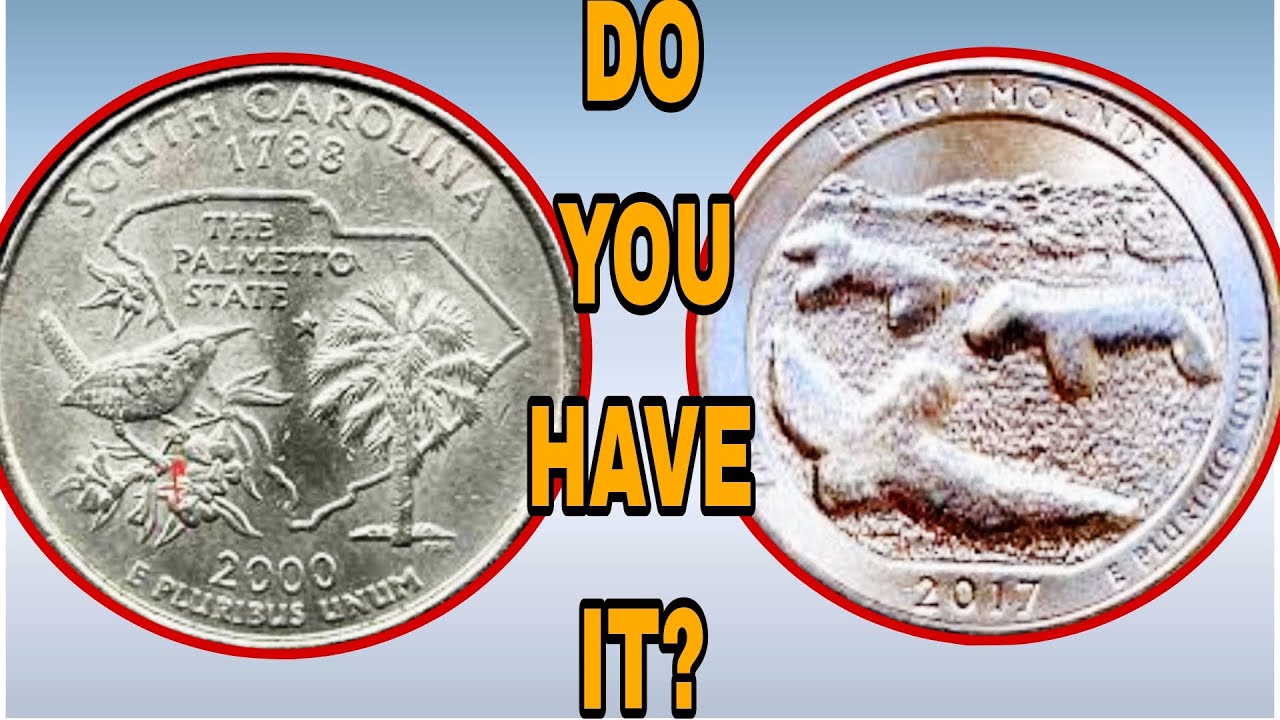 TOP 2 Valuable State Quarters to Look For!  Hidden Gems 2000 -P & 2017 -D Effigy Mounds.