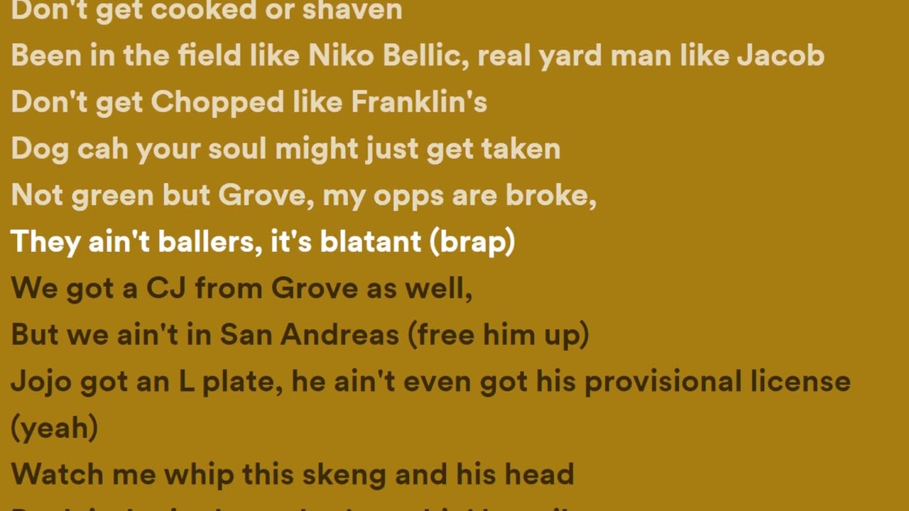 Digga D - Daily Duppy (Lyrics)