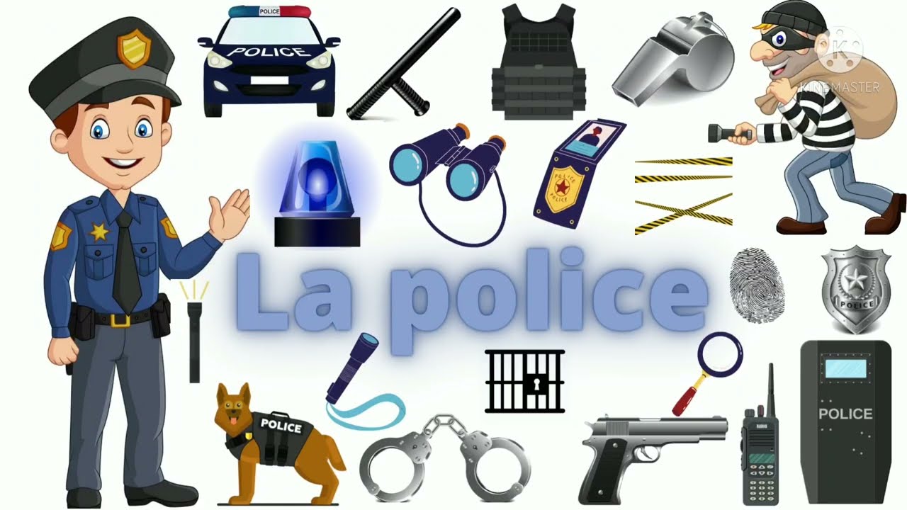 Apprendre le vocabulaire de police en français.