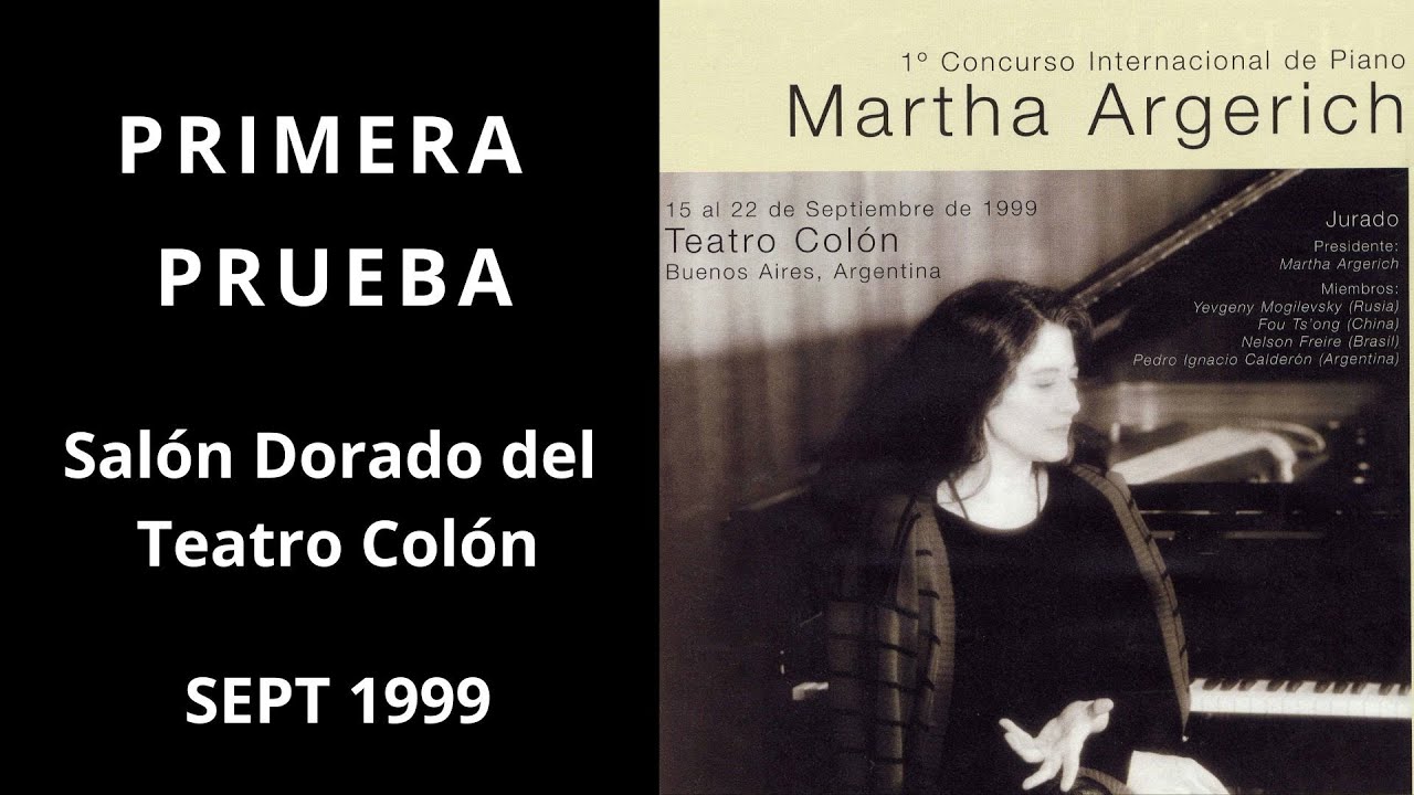 Paula Peluso / 1&ordm; Concurso Internacional de Piano &ldquo;Martha Argerich&rdquo; / Buenos Aires 1999 / Prueba 1