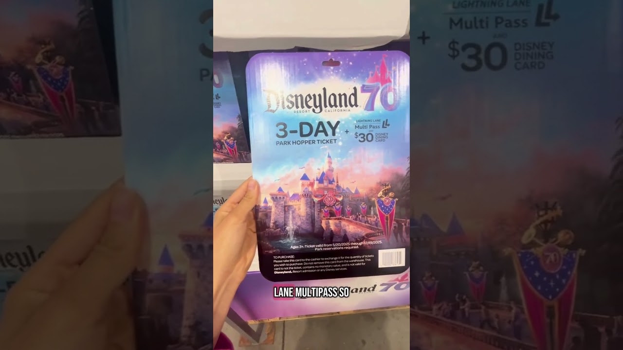 Huge Disneyland Ticket Deal at Costco! 🎟️ 3-Day Park Hopper + Lightning Lane + $30 Gift Card