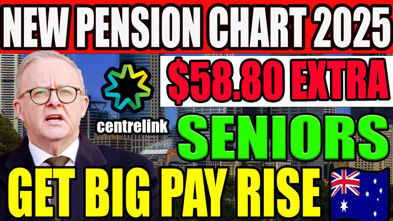 Centrelink Pension Chart Update &ndash; Single Seniors Get $58.80 Boost from 18 October 2025! 🇦🇺💰