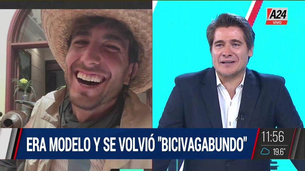 Era modelo y se volvi&oacute; bicivagabundo: me rompieron el coraz&oacute;n y sal&iacute; a pedalear