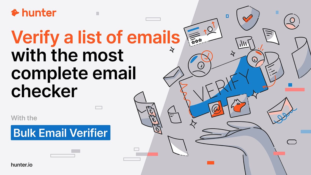How to Verify a List of Email Addresses using Hunter.io's Bulk Email Verifier