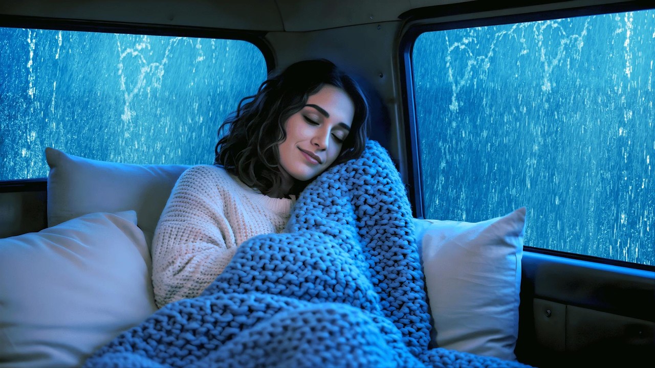 Car Rain Sounds for Sleep 🚗 Soothing Ambience for Falling Asleep Fast & Deep