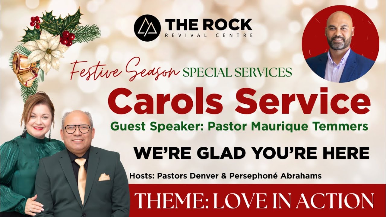 Carols Service: Guest Speaker Pastor Maurique Temmers