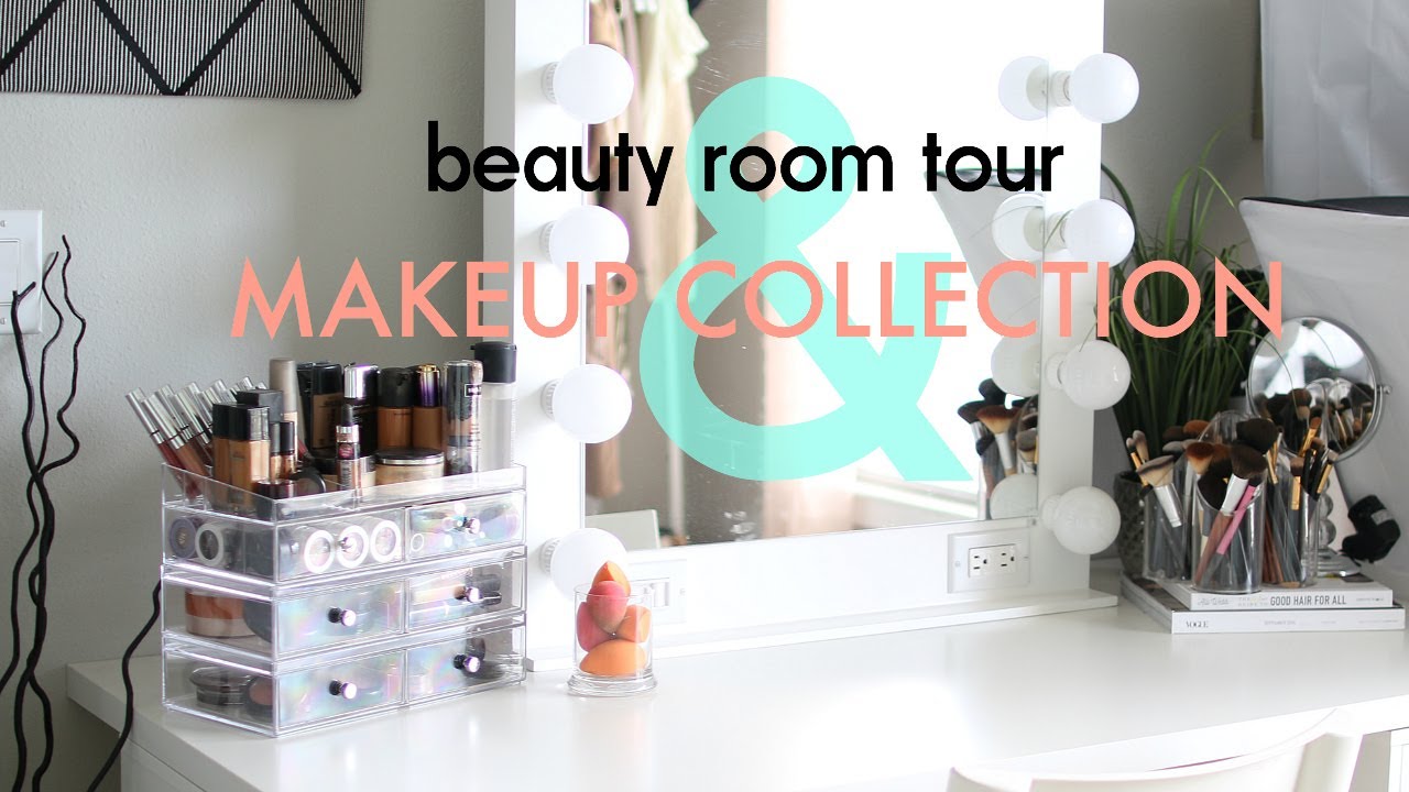 BEAUTY ROOM TOUR, MAKEUP COLLECTION AND ORGANIZATION TIPS! | KYRA KNOX