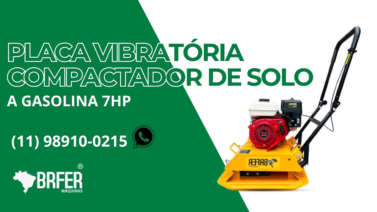 PLACA VIBRAT&Oacute;RIA A GASOLINA 7HP
