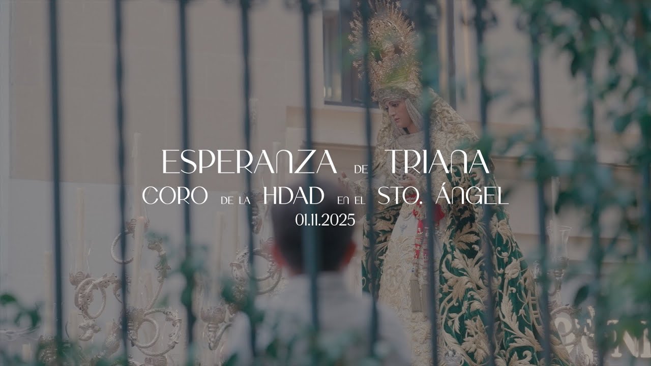 Coro de la Hdad le canta a la Esperanza de Triana en el Sto Ángel 2025 | Santiago Molina