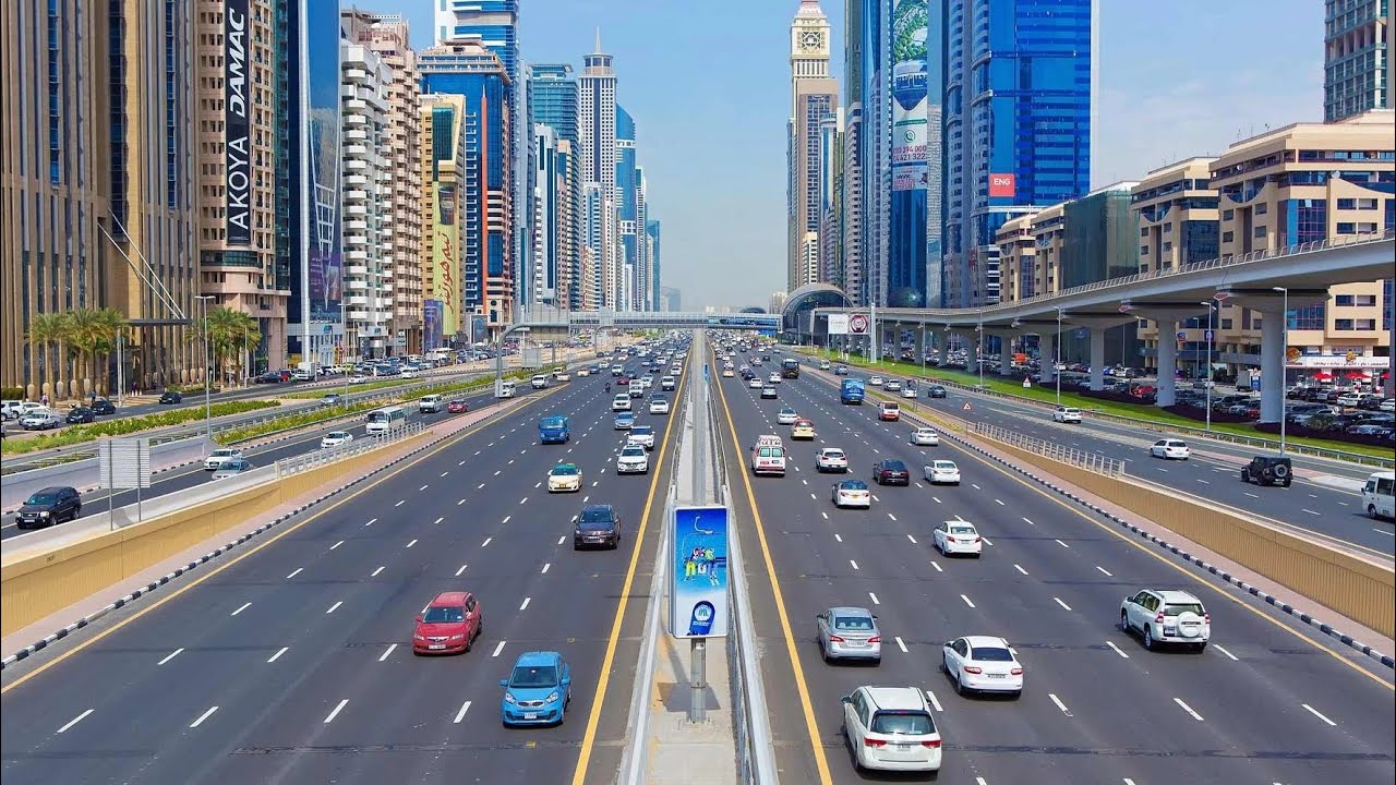 Dubai Sheikh Zayed road driving  24 August 2025🇦🇪