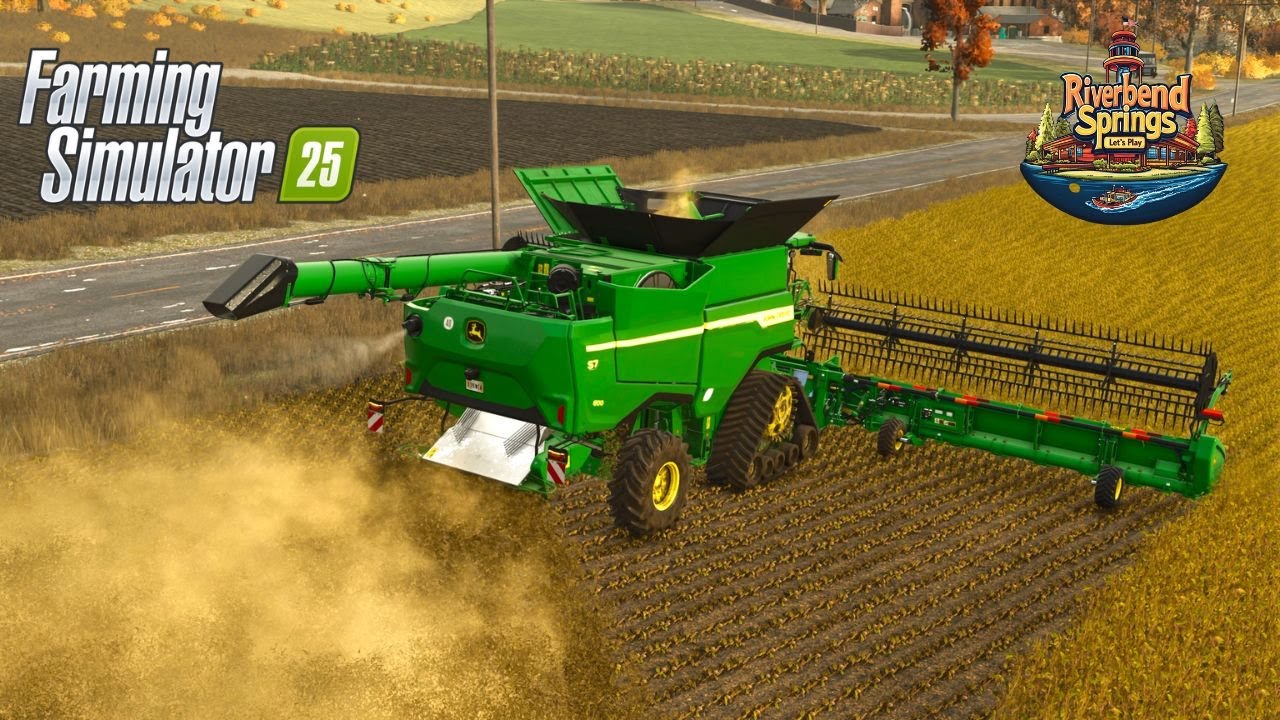 Соевые бобы, хлопок и дождь! — Farming Simulator 25 — Riverbend Springs, эпизод 33
