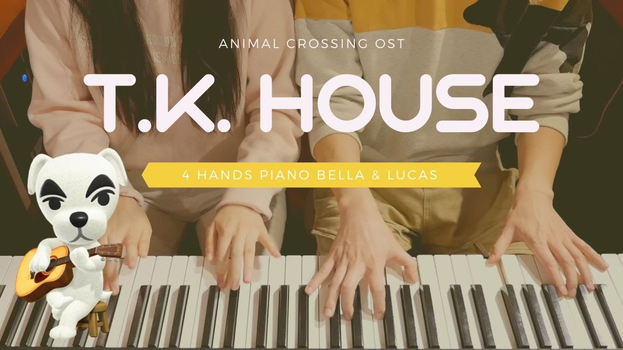 🎵T.K. HOUSE (나비보벳따우) - Animal Crossing OST | 4hands piano