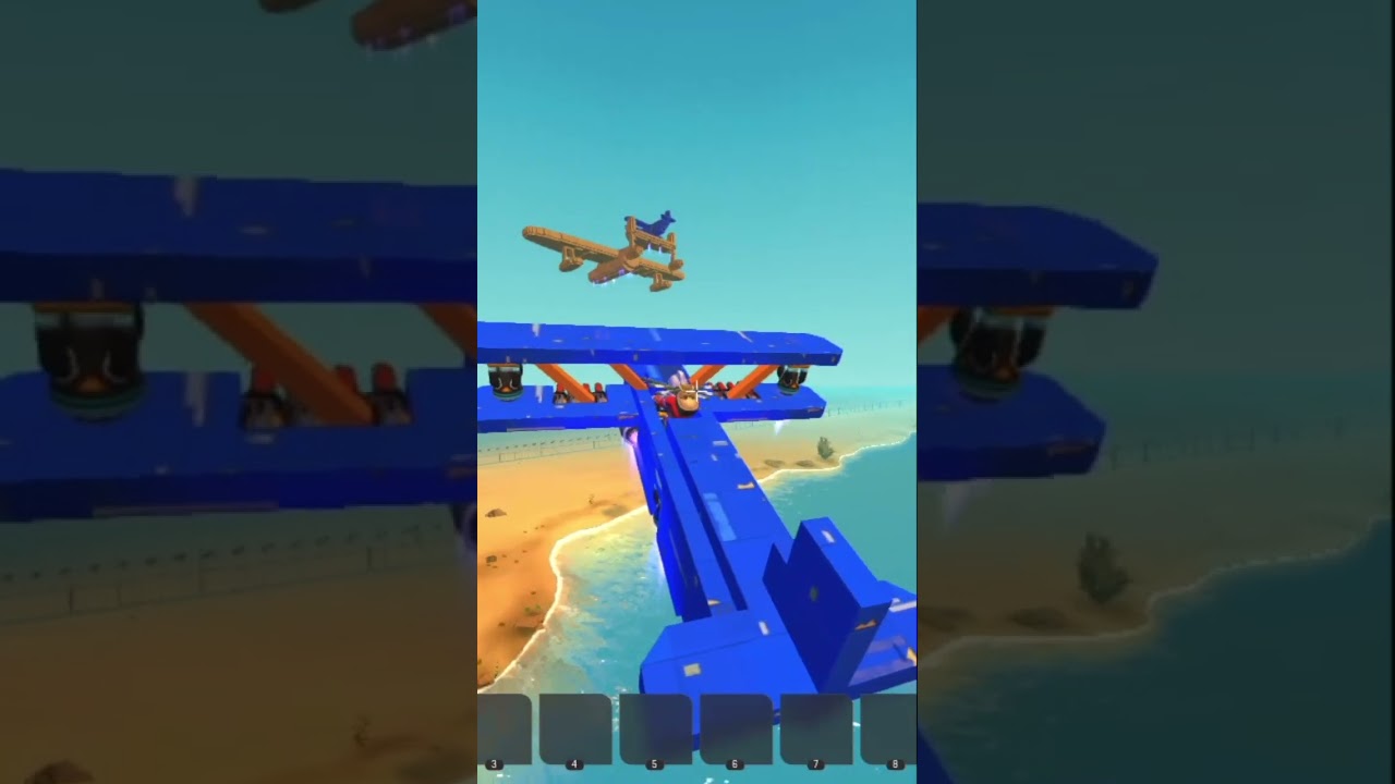 I tried to make a flying aircraft carrier... (scrap mechanic)