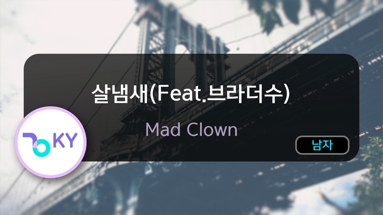 [멜로디제거] 살냄새(Feat.브라더수) - Mad Clown (KY.77980) / KY KARAOKE