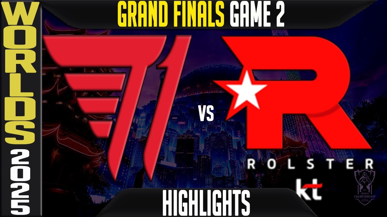 T1 vs KT Highlights Game 2 | GRAND FINAL Worlds 2025 | T1 vs KT Rolster G2
